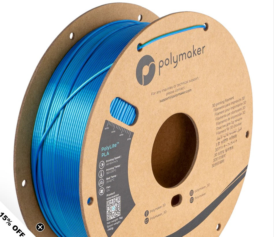 Polymaker Polylite Dual Silk PLA Caribbean(Silk Blue/ Silk Green)
