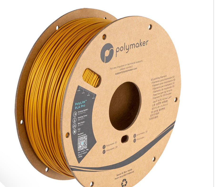 Polymaker PolyLite™ Metallic PLA Pro - Gold