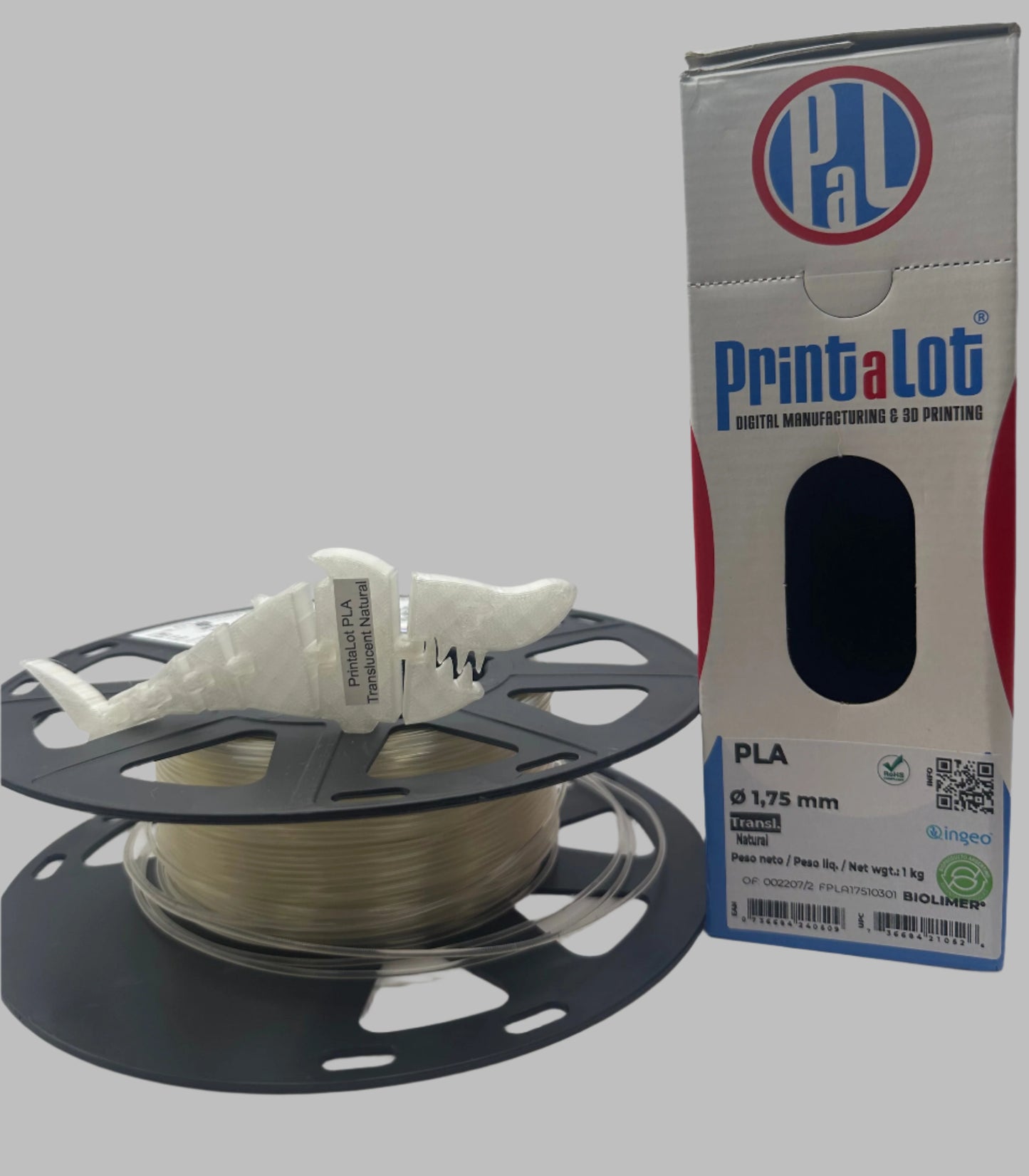 Printalot Translucent Natural PLA Filament