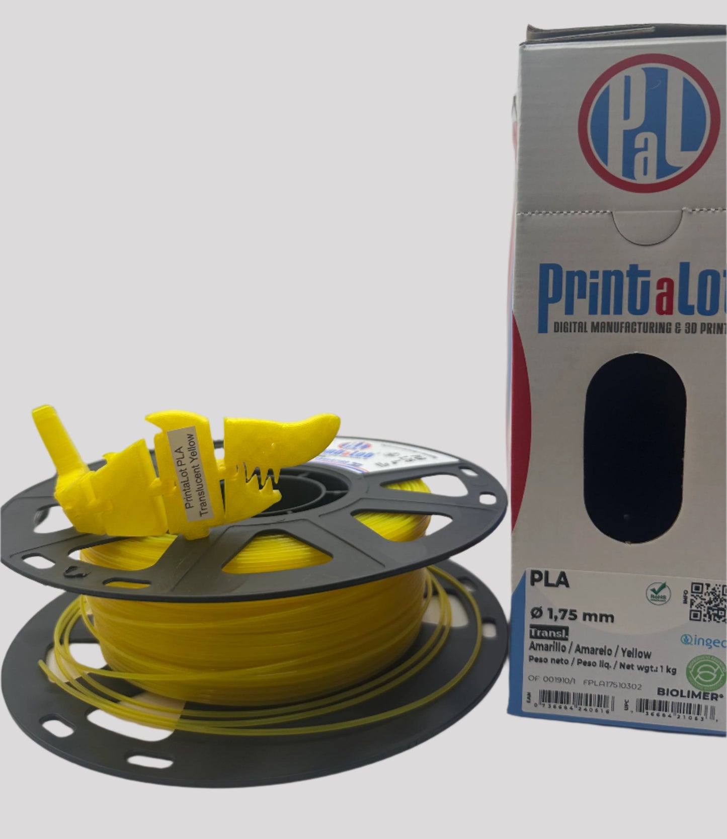 Printalot Translucent Yellow PLA Filament
