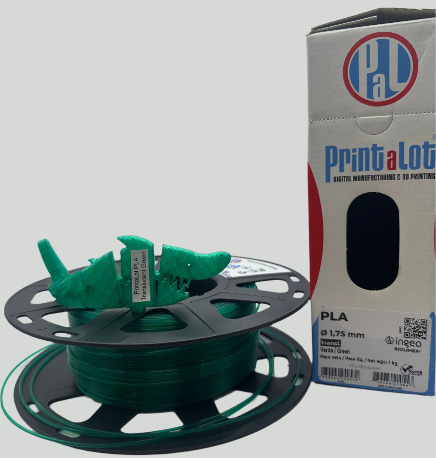 Printalot Translucent Green PLA Filament