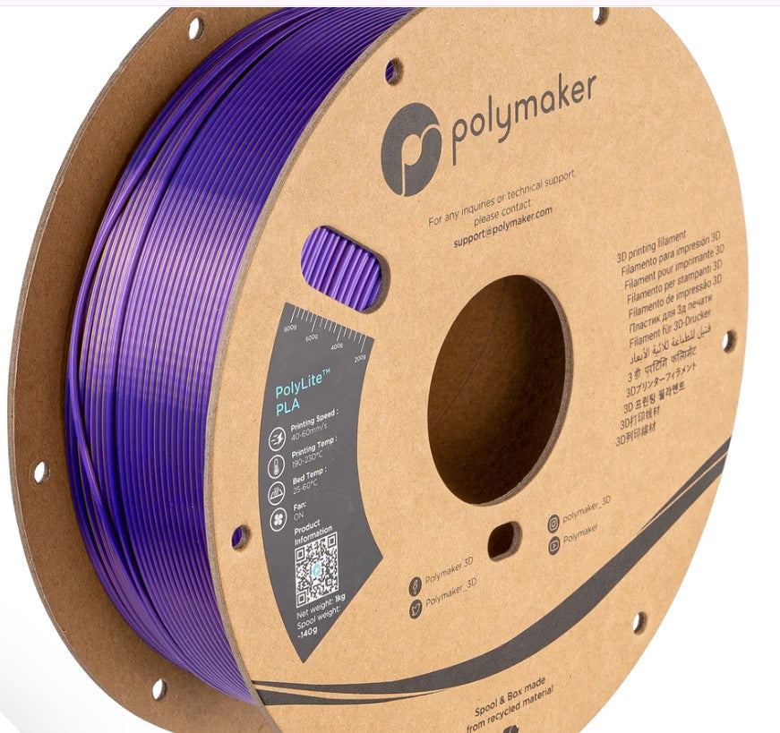 Polymaker Polylite Dual Silk PLA Sovereign (Silk Gold / Silk Purple)