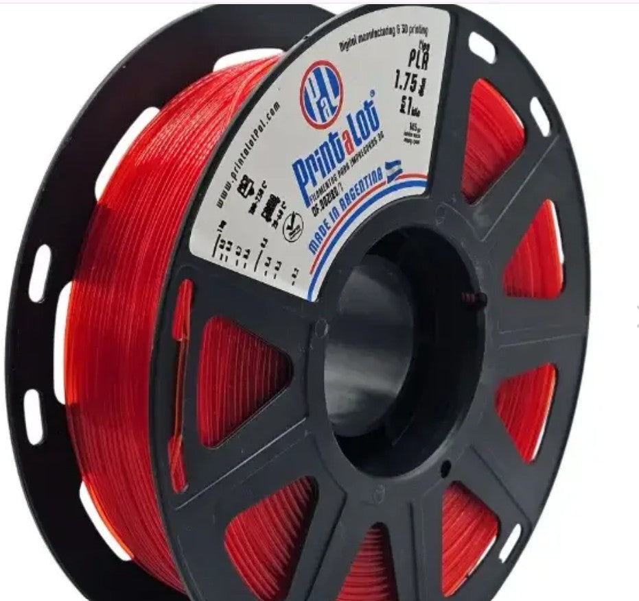 Printalot Translucent Red PLA Filament