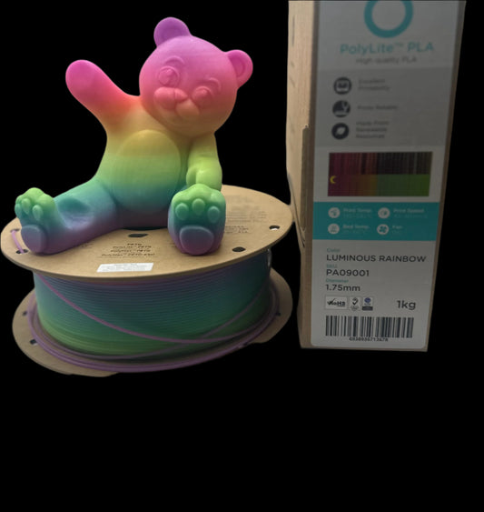 Polymaker PolyLite Luminous Rainbow PLA