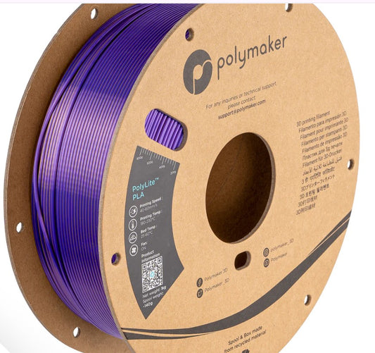 Panchroma™ Dual Silk PLA (Formerly PolyLite™ Dual Silk) Sovereign (Silk Gold / Silk Purple)