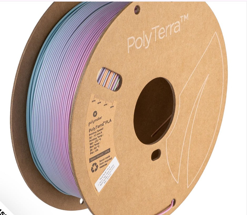 Polymaker Panchroma™ Gradient Matte PLA (Formerly PolyTerra™ Gradient) Pastel Rainbow